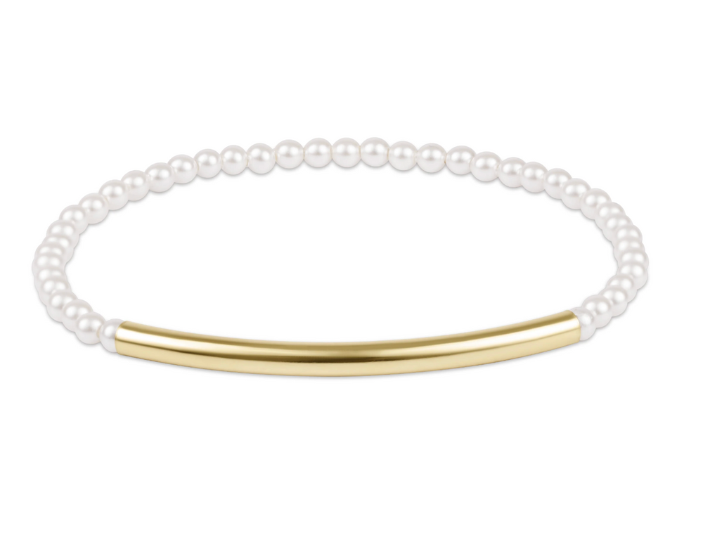 Bliss Bar Smooth Pearl 3mm Bracelet