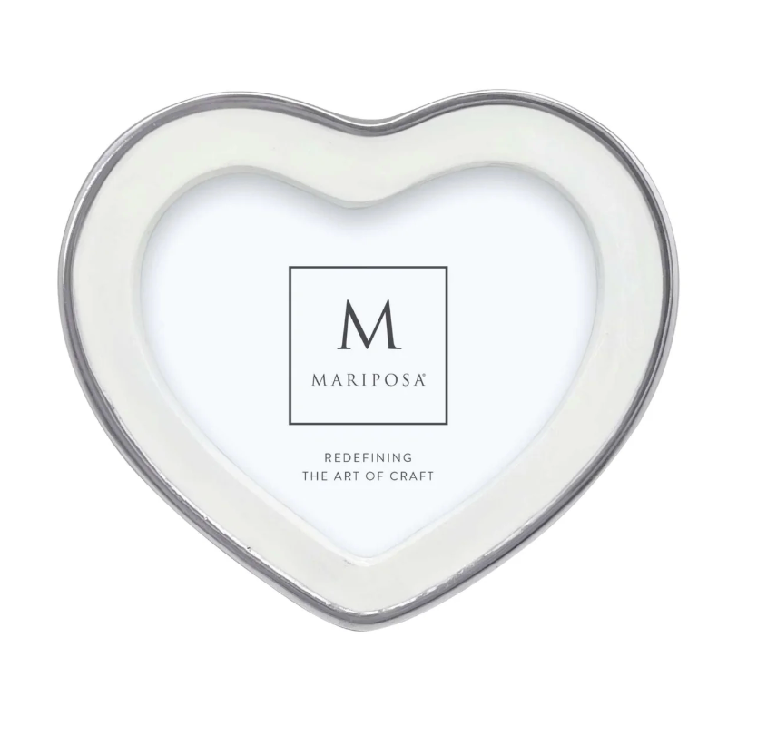 Signature White Heart 4x6 Frame