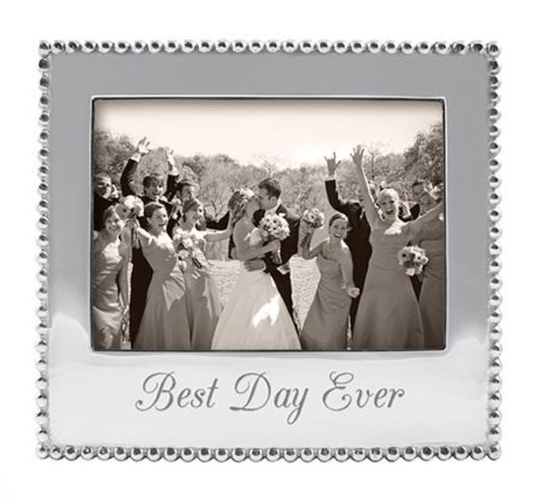 Mr. and Mrs. Beaded 4x6 Frame