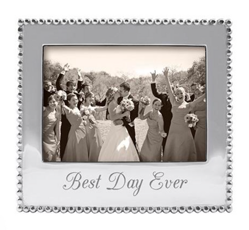 Mr. and Mrs. Beaded 4x6 Frame