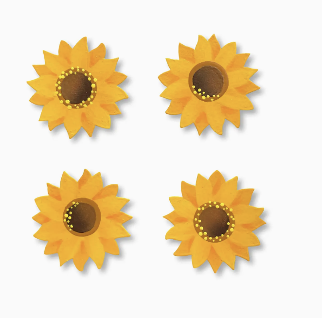 Sunflower Magnets Set of 4