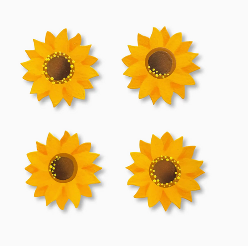 Sunflower Magnets Set of 4