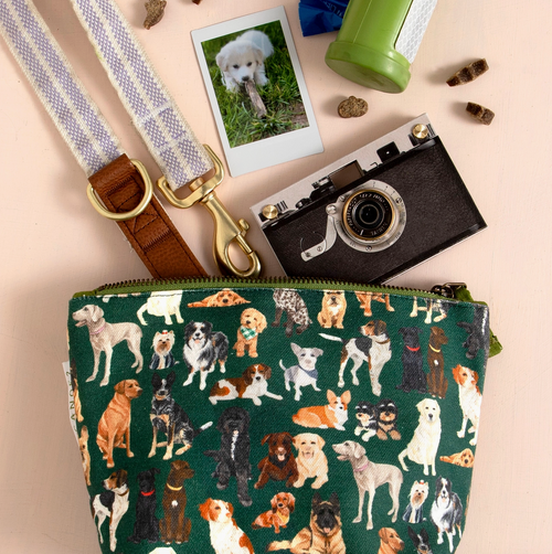 Furry Friends Dogs Canvas Pouch