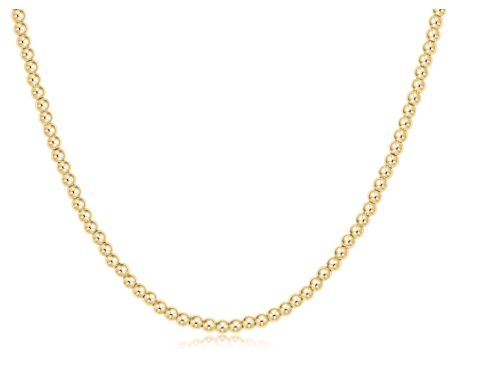 15" Choker Classic Gold 3Mm Bead