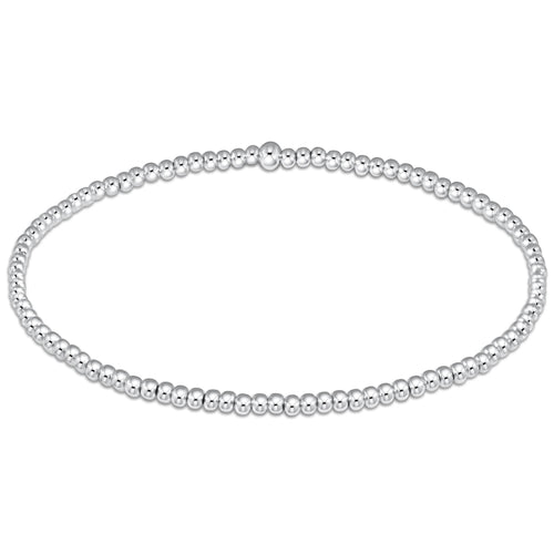 Classic Sterling 2mm Bead Bracelet