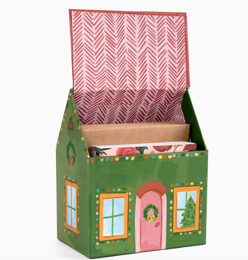 Christmas Cottage Mini Greeting Card Box Set
