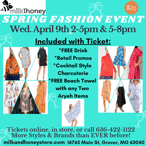 WEDNESDAY Fashion Event April 9th 2025- 2-5pm