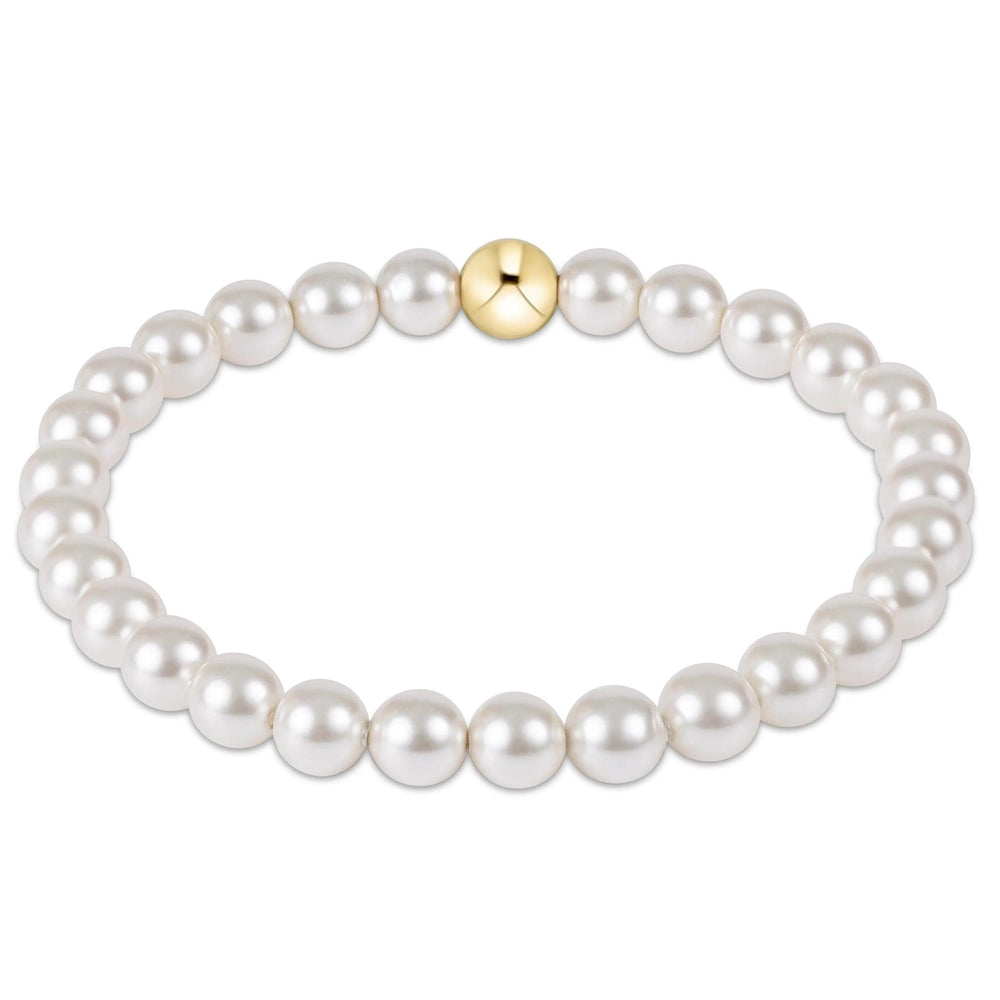 Classic Pearl Bead Bracelet 6mm