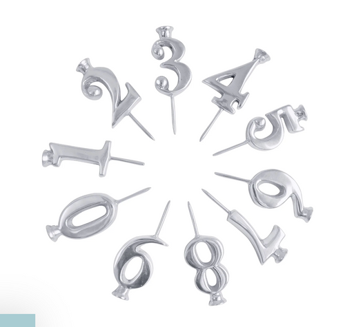 Number Candle Holder Set