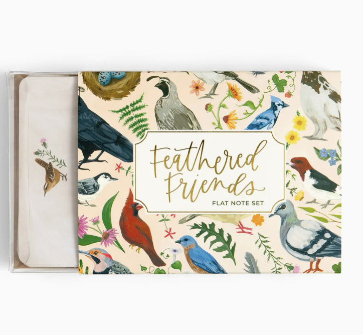 Feathered Friends Birds Flat Note Set