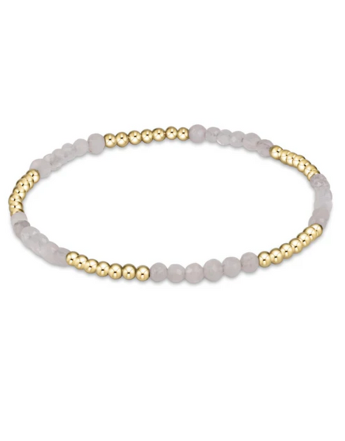 BLISSFUL PATTERN 2.5MM BEAD BRACELET - MOONSTONE