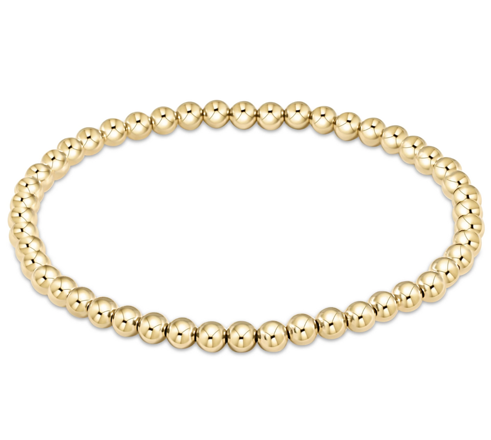 Classic Gold 4mm Bead Bracelet