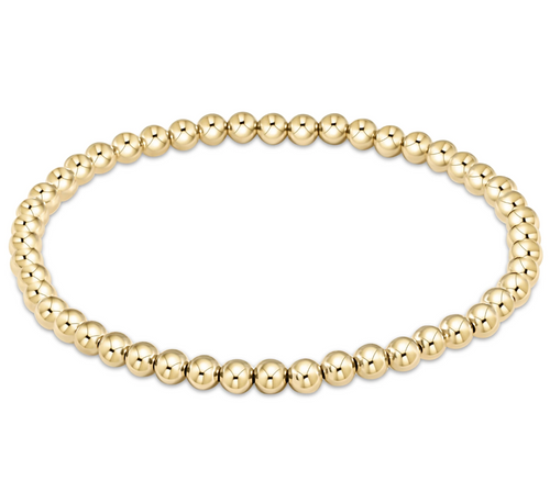 Classic Gold 4mm Bead Bracelet