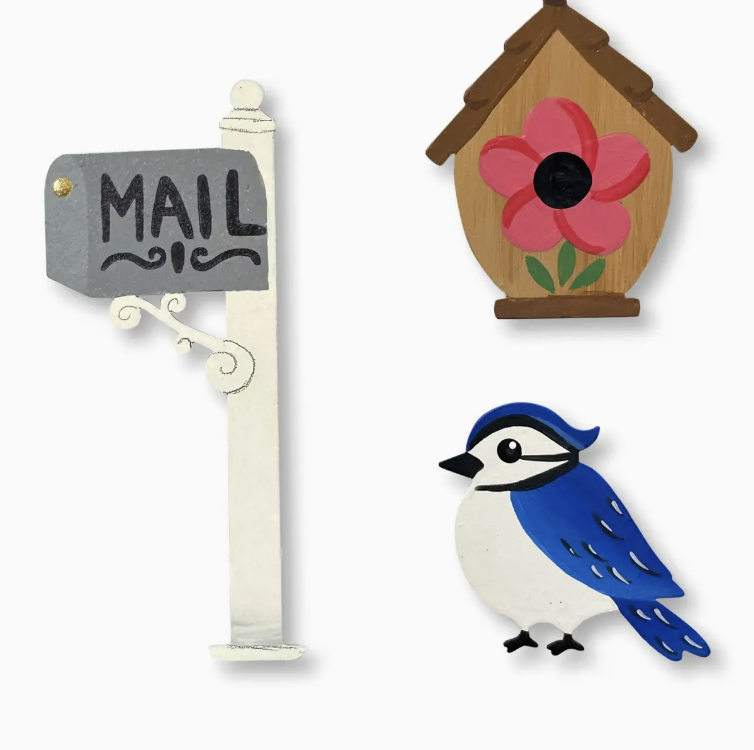 Mailbox & Bird Magnets