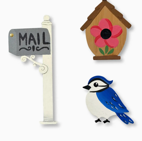 Mailbox & Bird Magnets