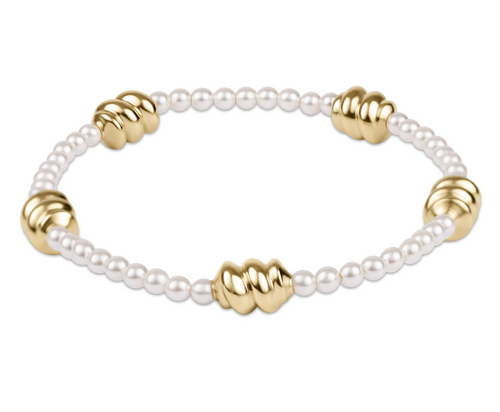 Admire Gold 3mm Pearl Bracelet