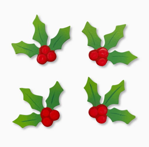 Holly Magnets Set of 4