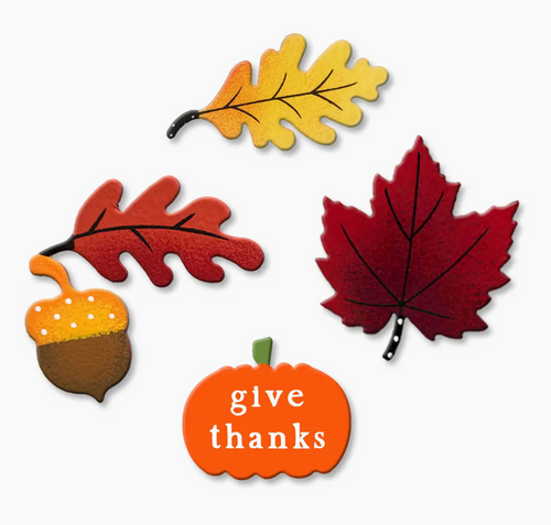 "Give Thanks" Fall Magnets S/4