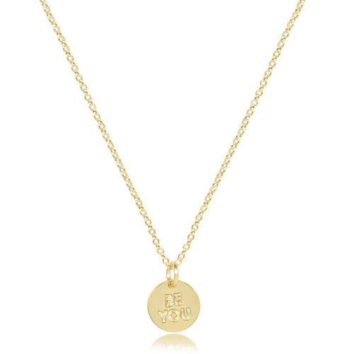 Egirl 14” Necklace Gold - Be You Small Gold Disc