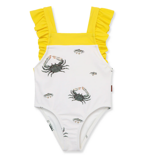 Ruffle Square Neck Swimsuit
