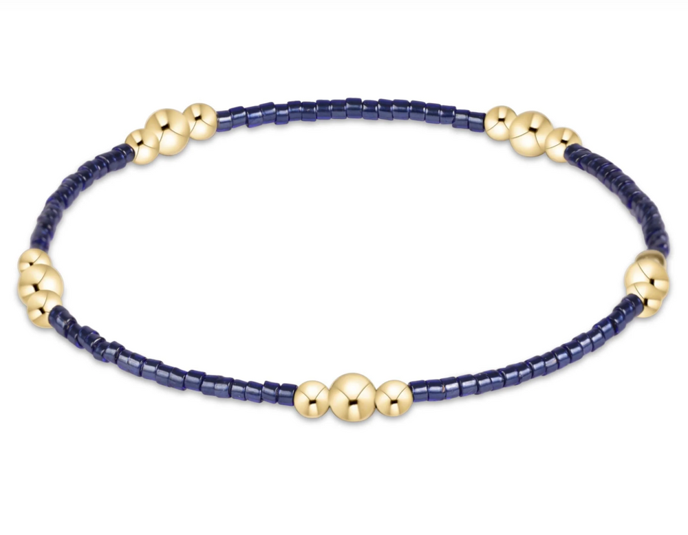 Hope Purpose Gold Bracelet - Navy