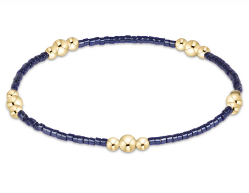 Hope Purpose Gold Bracelet - Navy