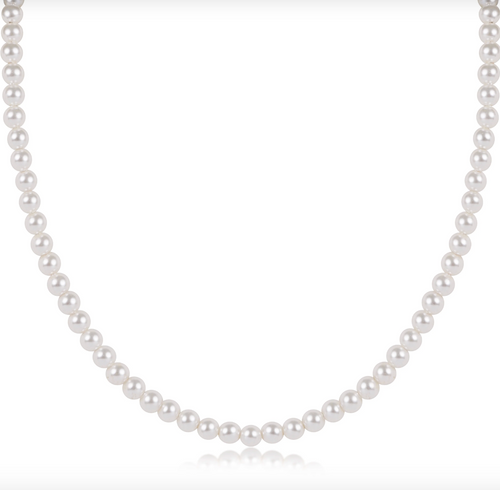 Choker Classic Pearl 4mm Bead 15 inch
