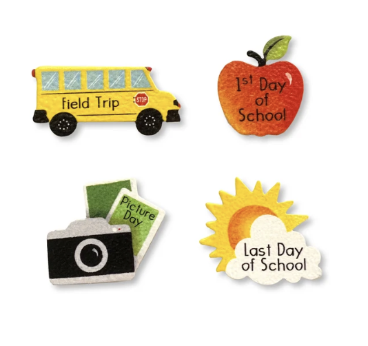 School Days Calendar Magnets Set Of 4
