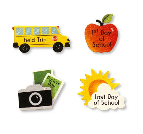 School Days Calendar Magnets Set Of 4