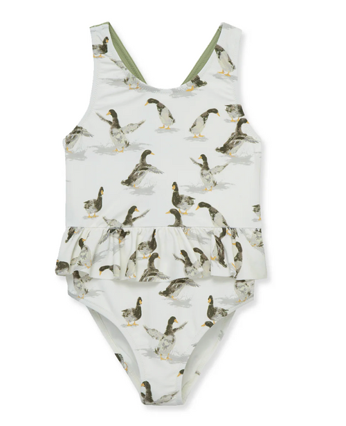 Ruffle Waist Swimsuit