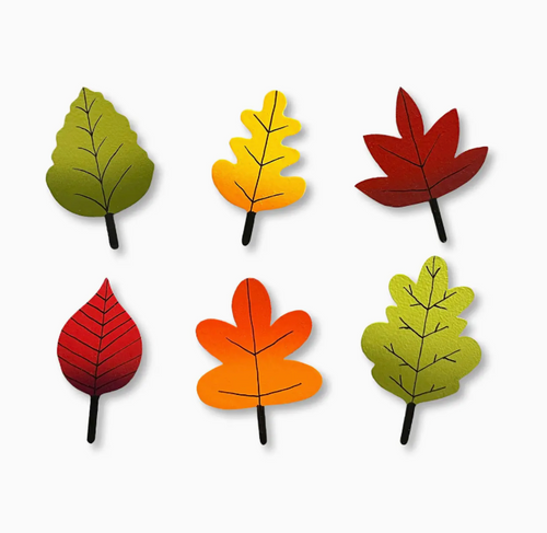 Autumn Leaves Magnets Set of 6