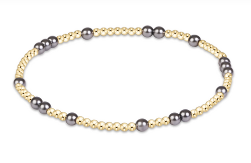 Hope Unwritten Pearl Dark Grey 3mm Bracelet