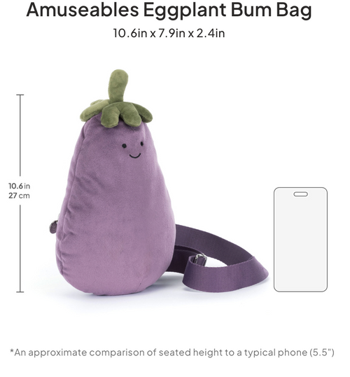 Amuseables Eggplant Bum Bag