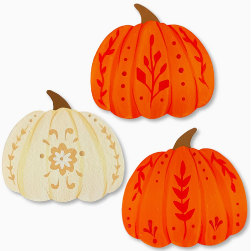 Pumpkin Art Pop Magnets