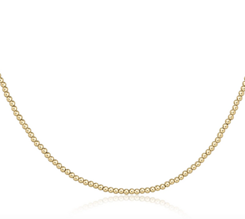 15” Choker Classic Gold 2.5mm Bead