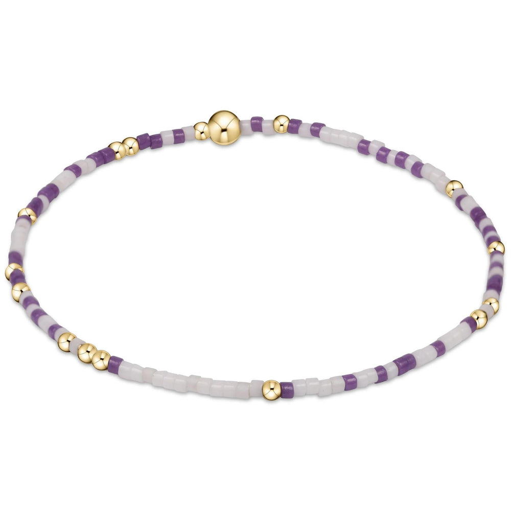 ENEWTON EXTENDS - GAMEDAY HOPE UNWRITTEN BRACELET PURPLE-WHITE