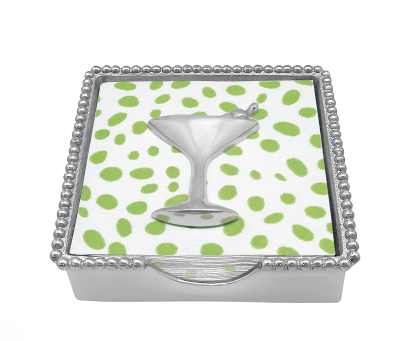 Cocktail Beaded Napkin Box Set