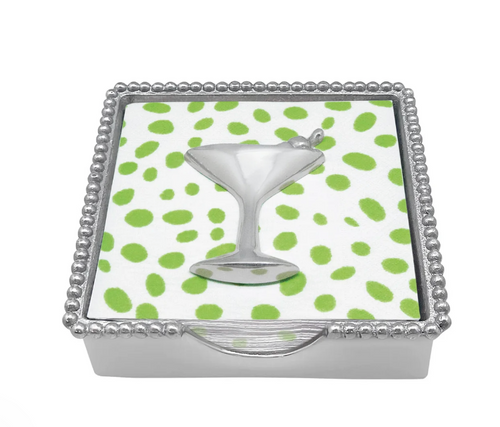 Cocktail Beaded Napkin Box Set